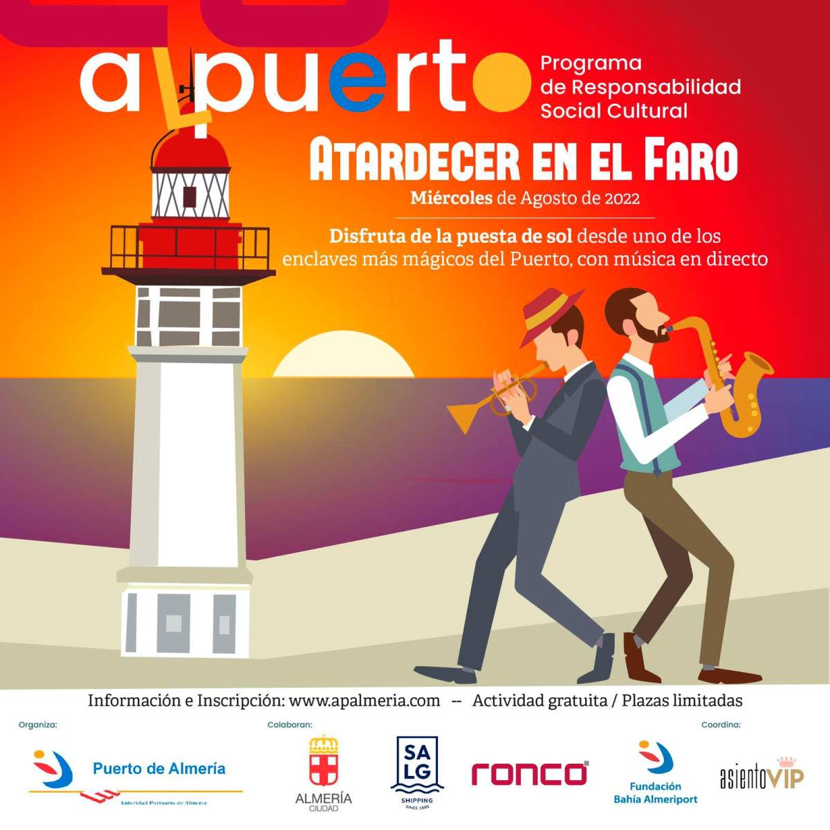 $!La AP de Almería abre el plazo de inscripción para el “Atardecer en el Faro”