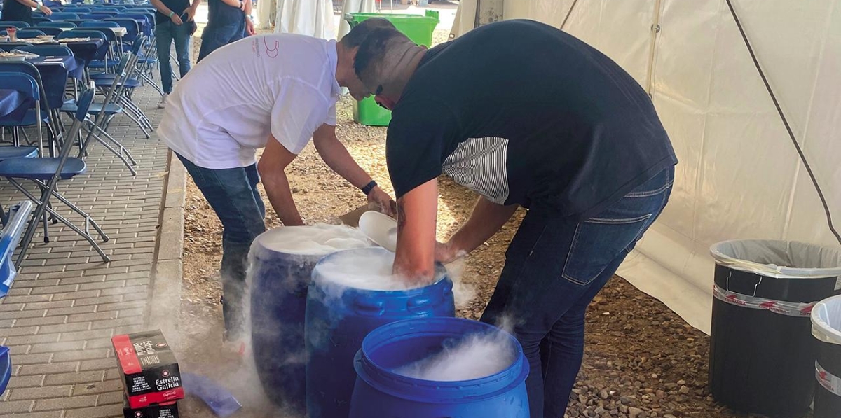 Un momento de los preparativos del evento. Foto: DP.