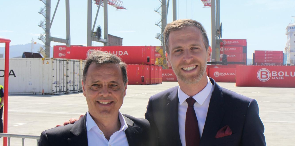 Juan Carlos Jiménez, Liebherr; Gonzalo Calero, Boluda. Foto J.P.