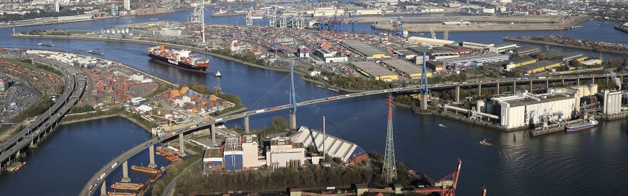 El tr&aacute;fico en el Puerto de Hamburgo se reduce un 12% de enero a julio