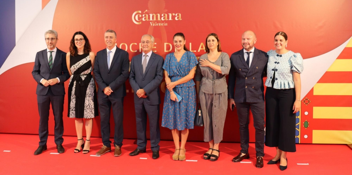 Algunas de las autoridades presentes en la Noche de la Economía Valenciana.