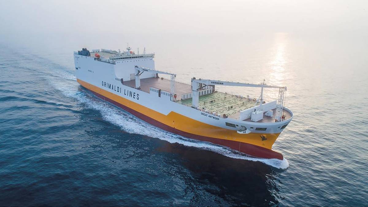 $!El buque “Great Antwerp” está diseñado para el planchado en frío con suministro de electricidad en tierra como alternativa ecológica al consumo de combustibles fósiles.