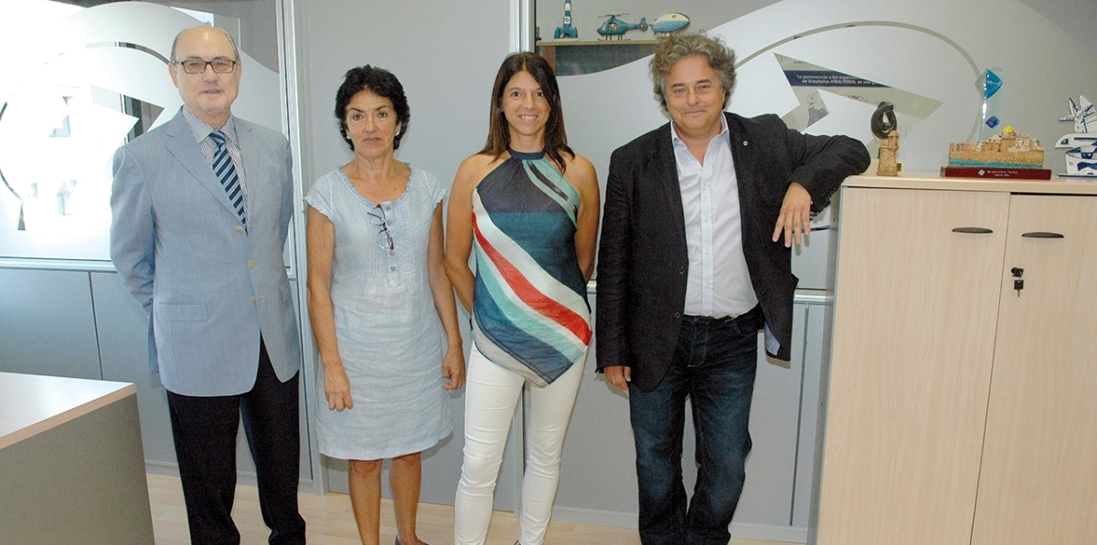 2013. Estrenando las nuevas oficinas de la Federación en Barcelona