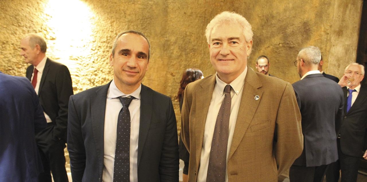 Jenaro Pérez, Remolcadores Portuarios de Tarragona y Ramón García, director de la Autoridad Portuaria de Tarragona. Foto: JCS.