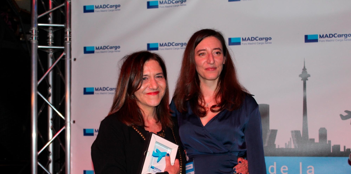 Reyes Rodríguez (Ireneo Logística) y Elena Arribas (Foro MADCargo).