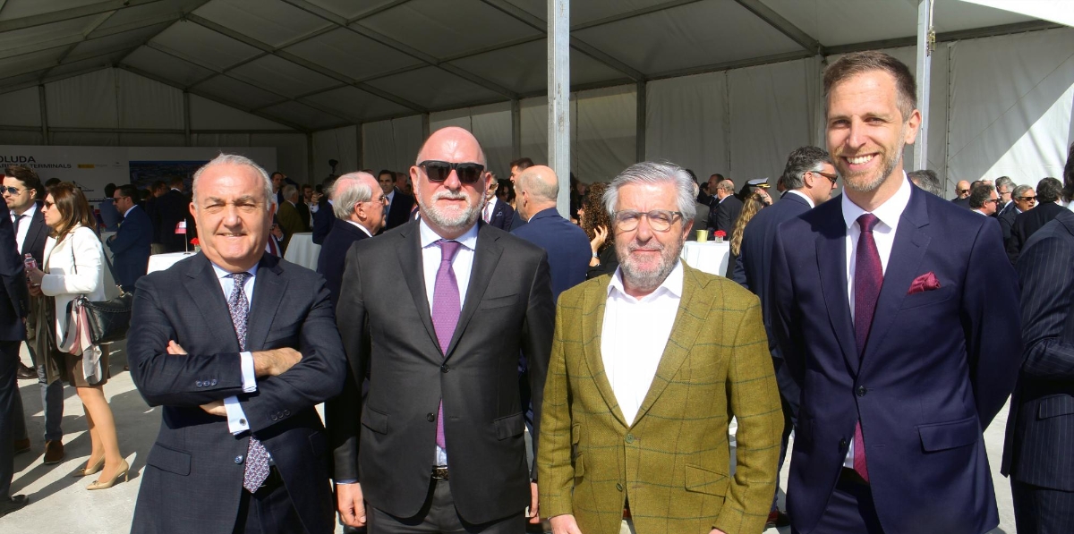 Carlos González, Algeposa; Ximo Ramón, Noatum; Víctor Martín, Noatum; Gonzalo Calero, Boluda. Foto J.P.