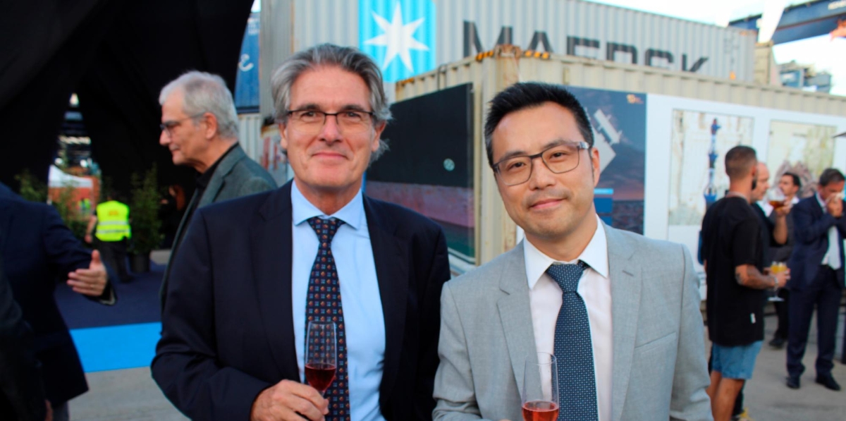 Albert Oñate y Wan Kun, de COSCO Shipping Lines Spain. Foto A.Tejera.