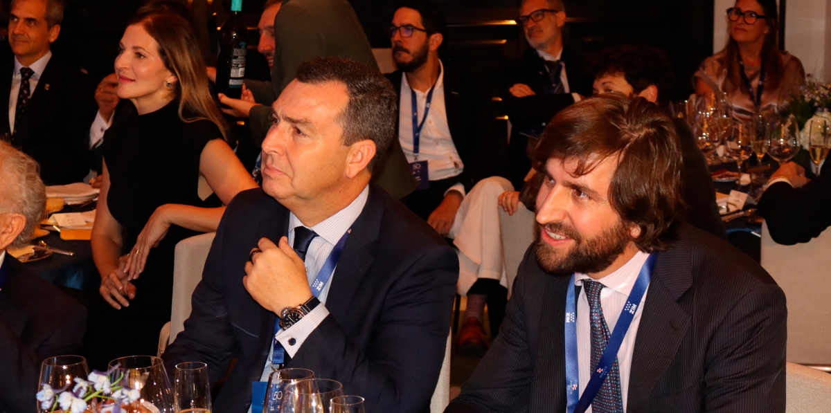 Gustavo Santana, presidente de Puertos del Estado, y Gonzalo Pérez Maura, CEO de Grupo Pérez y Cía. Foto M.J.