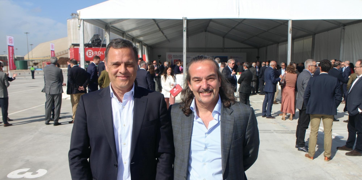 Juan Carlos Jiménez, Liebherr; Andrés Gómez Bueno, Grupo GOF. Foto J.P.