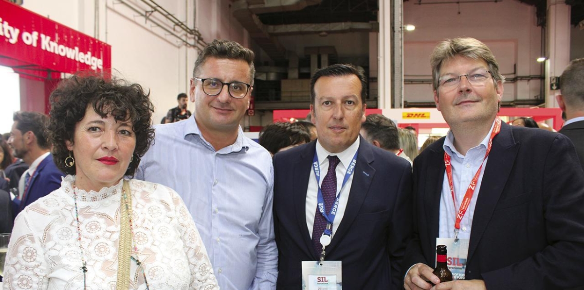 Susana González y Federico Spinatto, de Ignacio Messina, y Juan Carlos Marcos y Hans Tepper, de Bergé. Foto A.T.