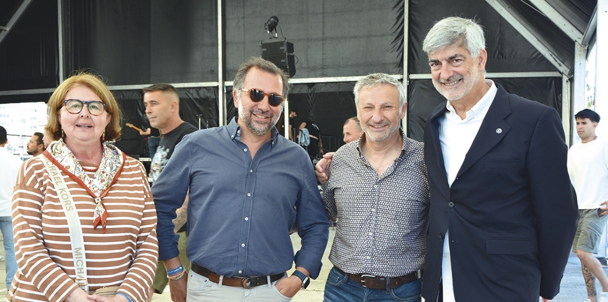 Pilar Gimeno, Javier Herrera, Francisco Toledo y Paco Prado. Foto J.C.P.