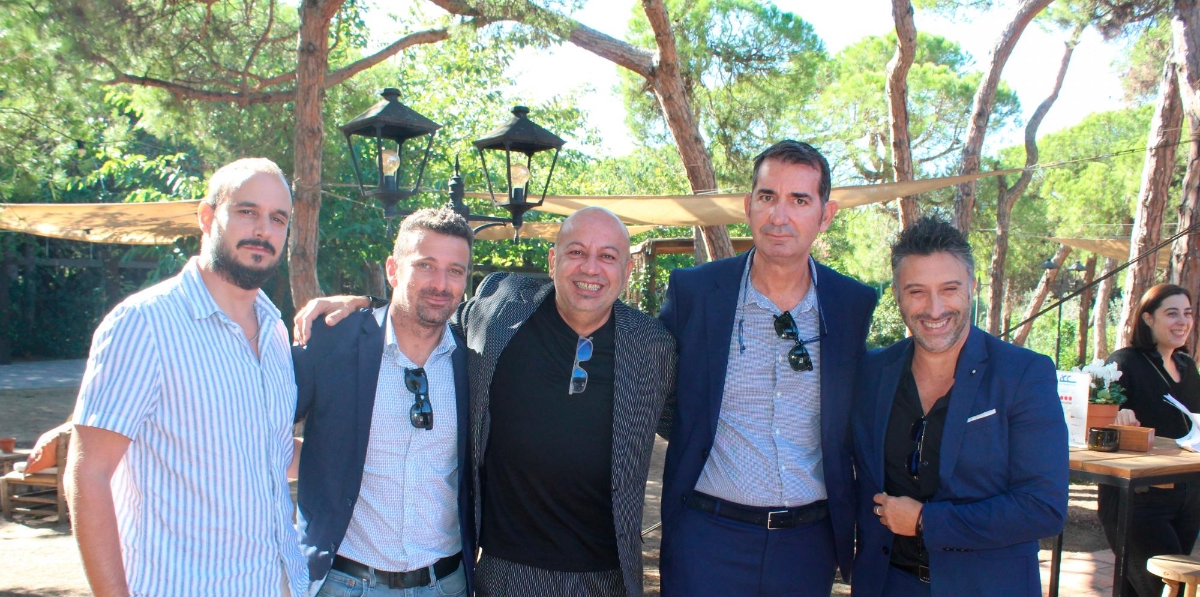 David González (e2e), Toni Pla (trans Junior), Gabi Ortega (Click and Cargo), Juan Carlos Campillo (ADF) y Daniel Bello (Vanguard). Foto J.P.M.