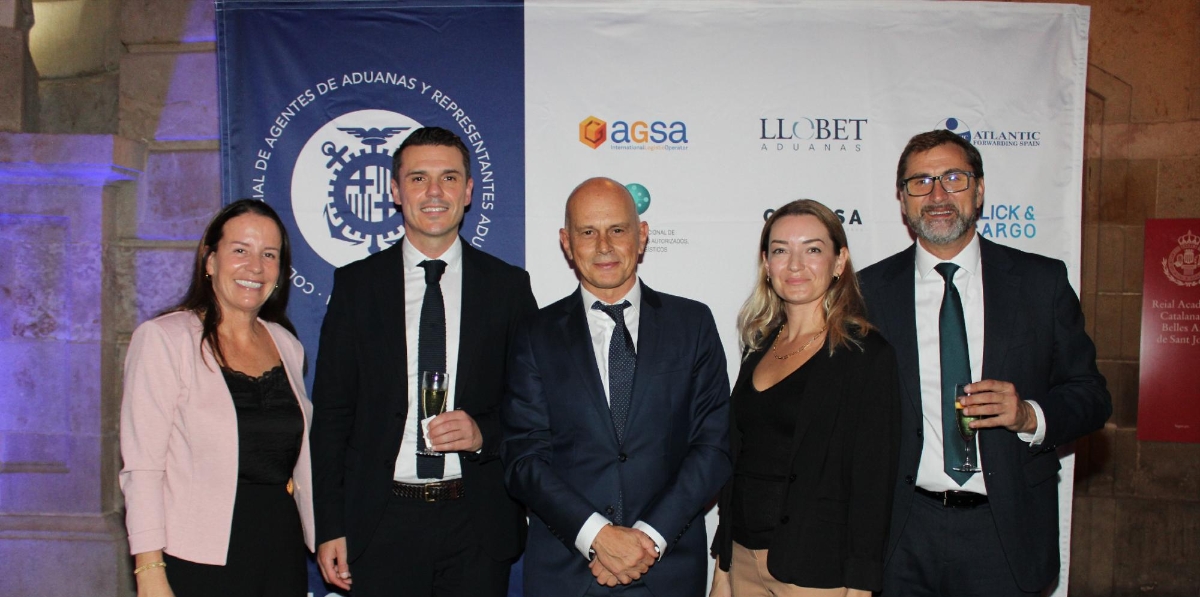 Beatriz Orejudo, Colegio de Agentes de Aduanas de Baleares; Pablo Cruz, Visualtrans; Nadia Penzola, Lantimar, y Cecilio Labrada, Visualtrans. Foto A.Tejera.