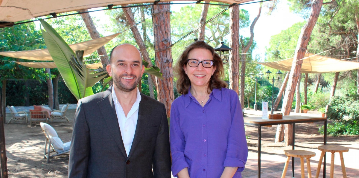Jaume Adrover (GPA) y Alicia Casart (Cámara de Comercio de Barcelona). Foto J.P.M.