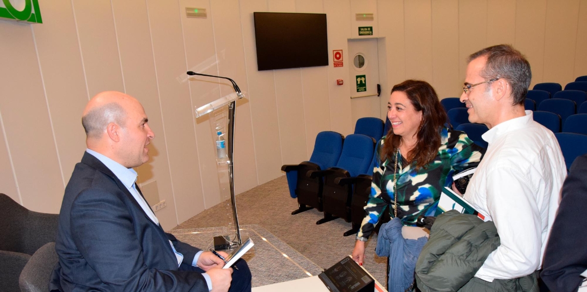 Miguel Jiménez, Ana Belén Villalbilla y Javier López Noriega.