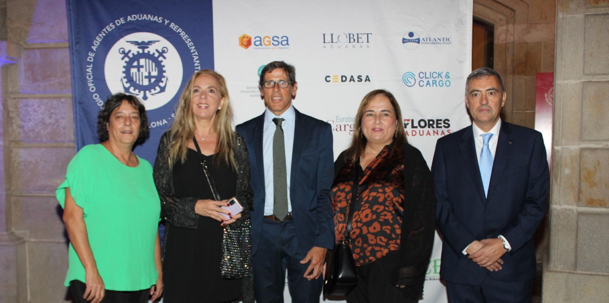 Judith Contel, Got Carga; Mónica Quintana, Pérez y Cía; Gonzalo Sanchís, Propeller Barcelona; Eulalia Arana, Evge, y Salva Richart, MSC . Foto A.Tejera.