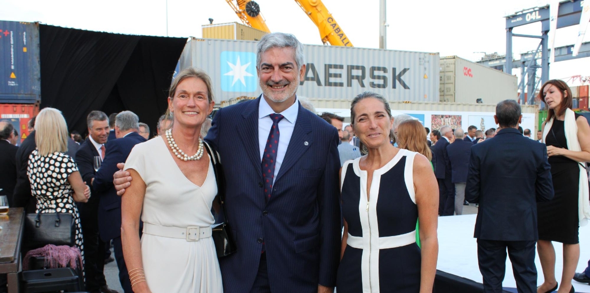 Esther Vilaseca, AEEPB; Paco Prado, director general de Grupo Diario y Nuria Burguera, Port de Barcelona. Foto A.Tejera.