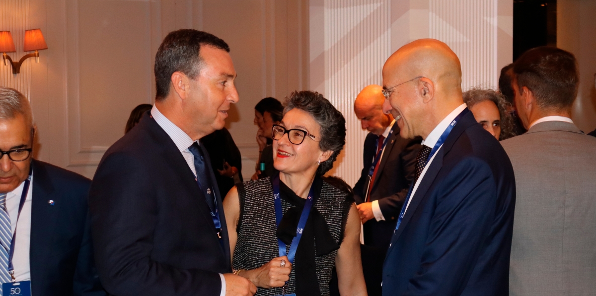 Gustavo Santana (OPPE), Mar Chao (APV) y Chen Lichtenstein (ZIM). Foto M.J.
