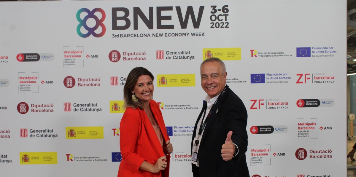 Blanca Sorigué, directora del CZFB; y Pere Navarro, delegado especial del Estado en el CZFB. Foto A.T.