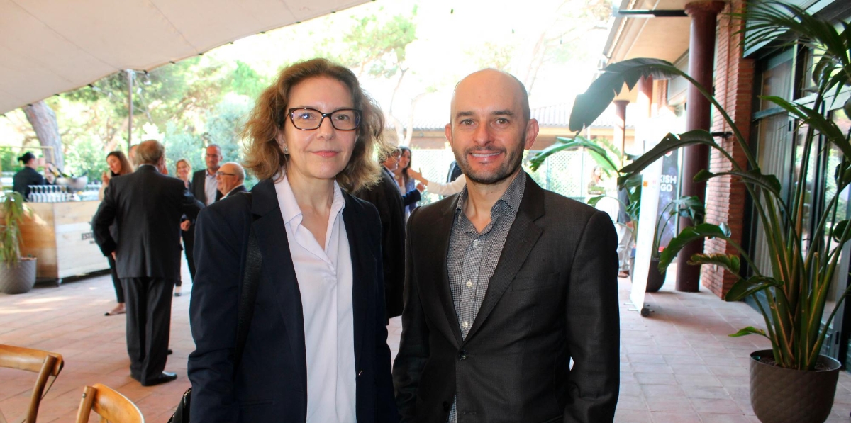 Jaume Adrover (GPA) y Alicia Casat (Cámara de Barcelona). Foto J.C.S.