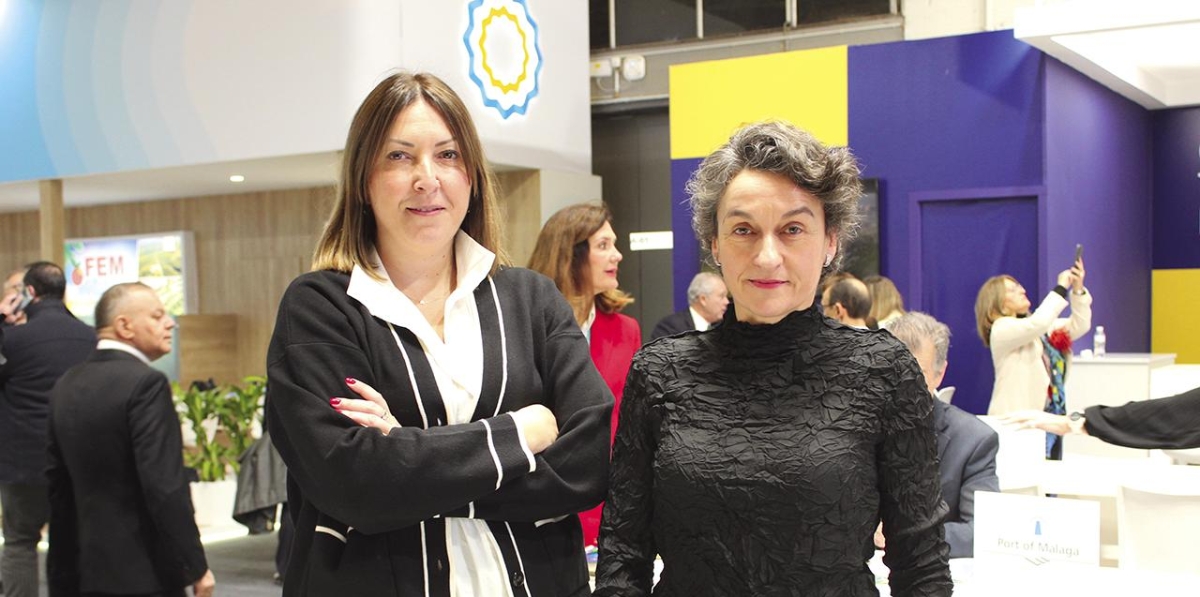 Cristina Rodríguez, jefa de Comercial y Clientes; y Mar Chao, directora Comercial y Desarrollo de Negocio, de la AP de Valencia. Foto B.C.