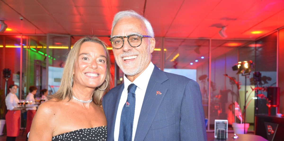 Dolores Cigalat, Branch Manager en Valencia e Ignazio Messina, CEO de Ignazio Messina. Foto J.C.P.