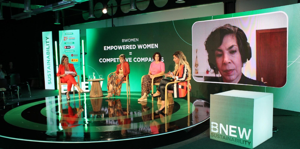 Panel sobre empoderamiento femenino en BNEW Sustainability. Foto A.T.