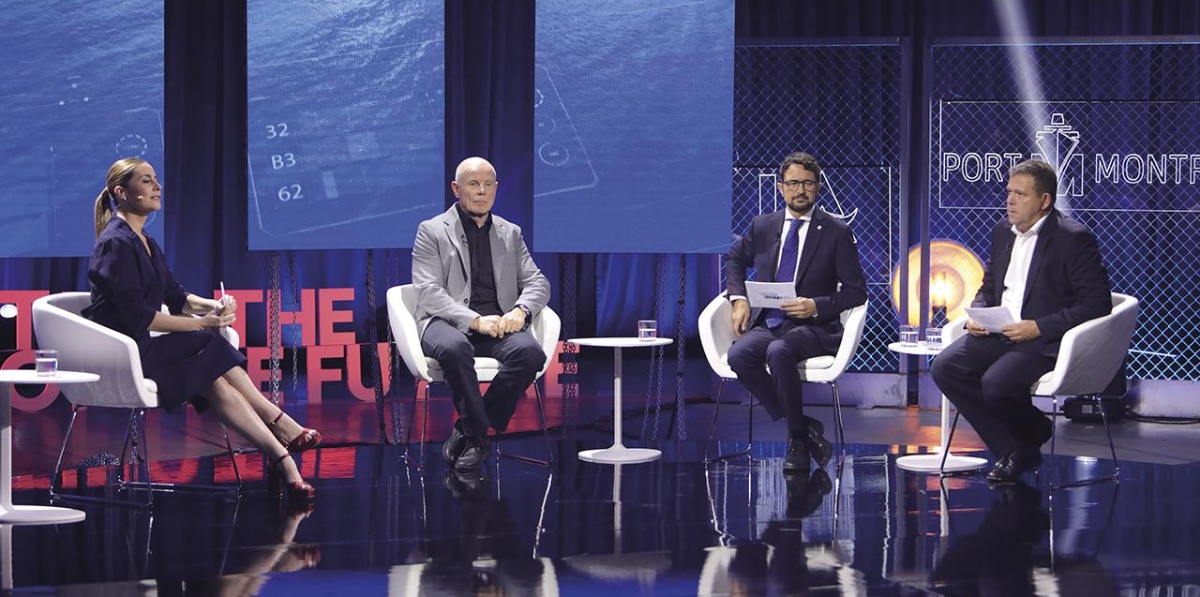 Mesa de debate sobre la Copa América de Vela en Smart Ports.