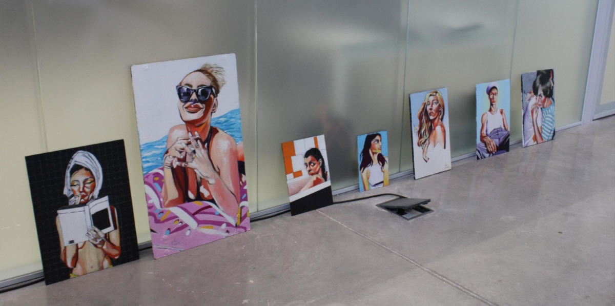 Muestra de pintura en BNEW. Foto A.T.