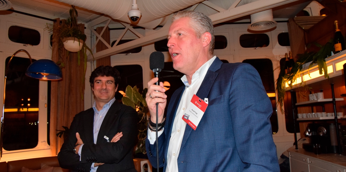 Patricio Erhardt y Ronald Twigt, de Shipping Services de Erhardt.