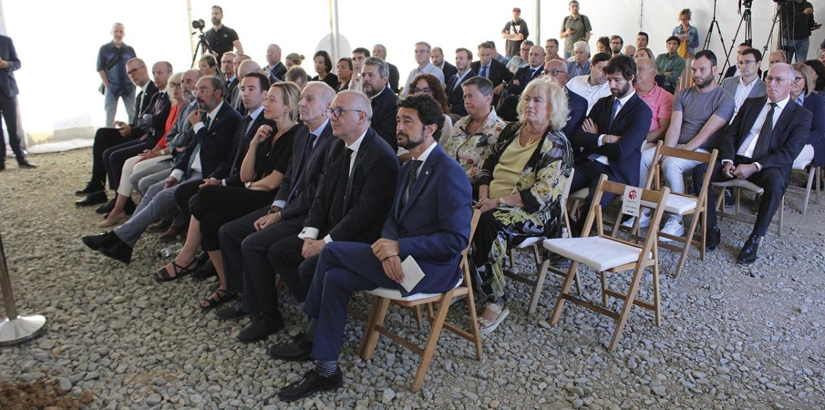 Colocación de la primera piedra de la terminal intermodal literaTIM