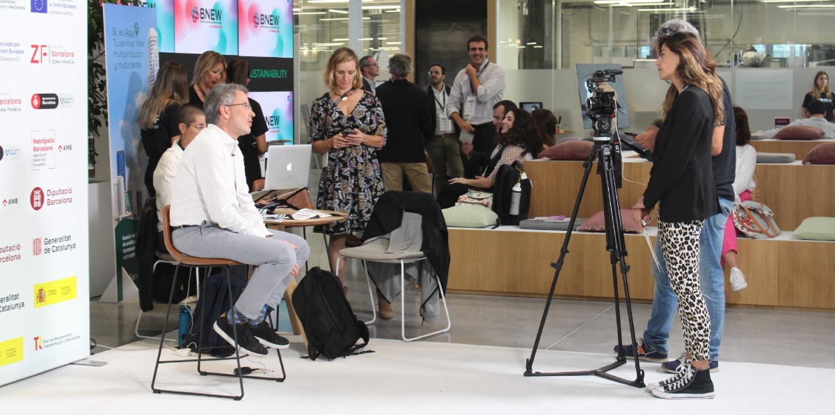 Set de entrevistas de BNEW. Foto A.T.