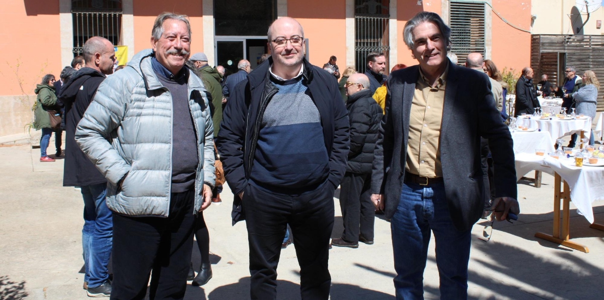Manuel Valenzuela junto a David Garrés y Albert Oñate (Cosco).