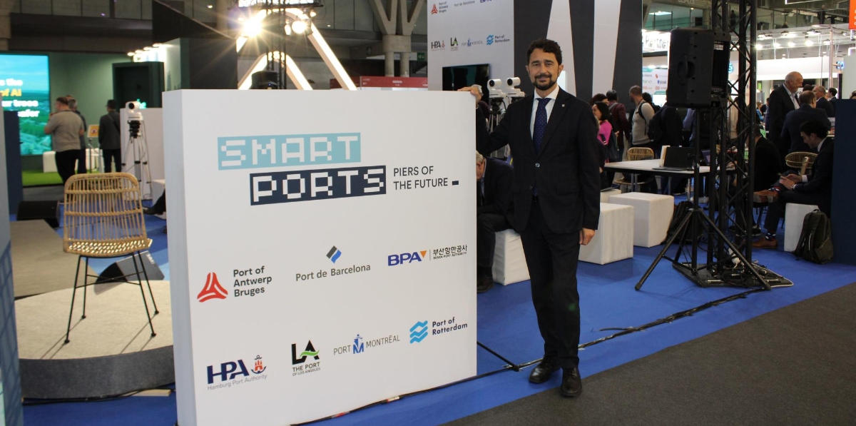 Damià Calvet, presidente del Port de Barcelona. Foto A.Tejera.