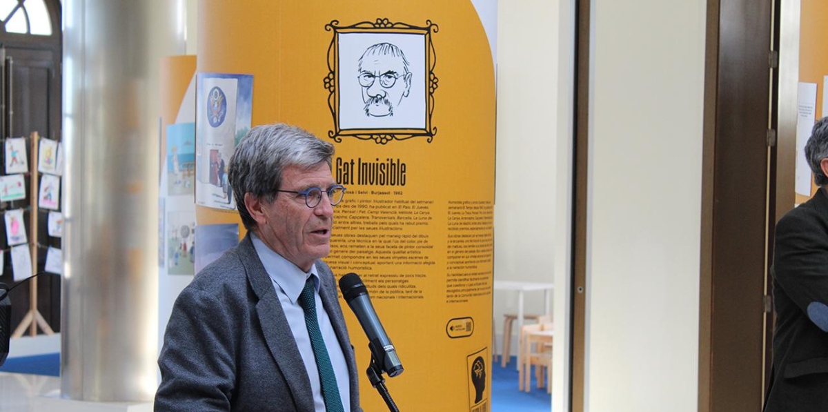 Aurelio Martínez, presidente de la APV, durante su intervención.