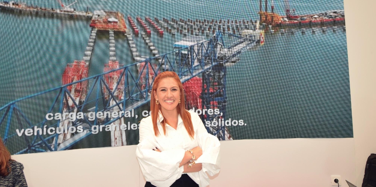 Vicepresidenta comercial del Puerto de Antioquia, Ginna Alexandra Castro Mican.