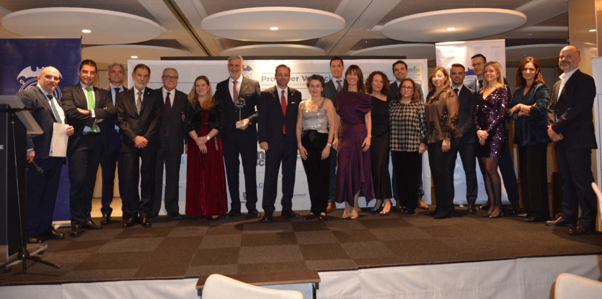 Entrega de la distinción Propeller Valencia 2025 a miembros de Aportem, de la Junta Directiva y de la Comisión de Acciones. Foto J.C.P.