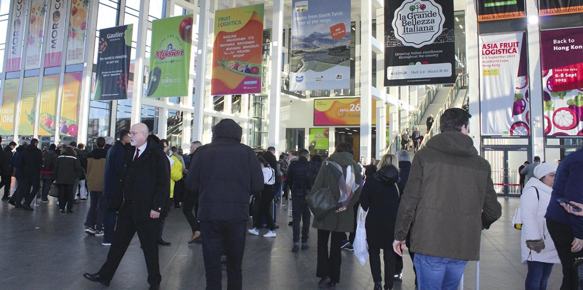 Tras los años de pandemia, Fruit Logistica ha recuperado en esta edición su celebración en febrero y ha contado con 2.610 expositores. Foto B.C.