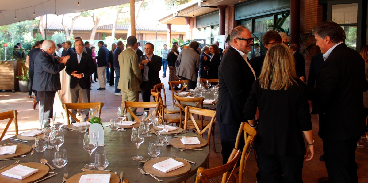 Alrededor de 120 personas se han dado cita hoy en el encuentro anual del Air Cargo Club. Foto J.C.S.