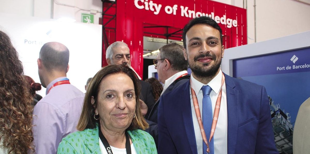 Montse Nomen y Abdessalam Charia, de Cargo Club Forwarders.
