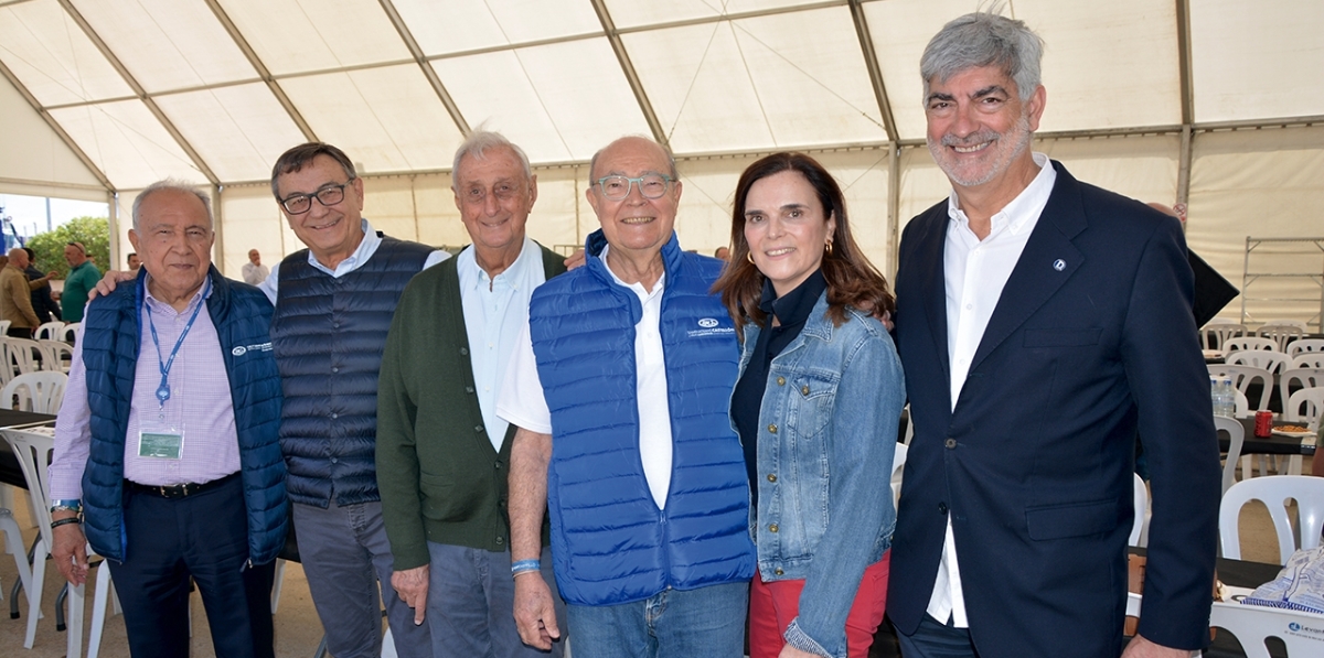 Rafael Milla, Sebastián Pla, Manuel Breva, Vicente Ramos, María José del Campo y Paco Prado. Foto J.C.P.
