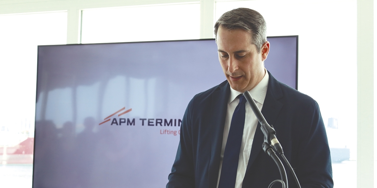 David Cano, Divisional Manager de grúas marítimas y Maquinaria de construcción de Liebherr España. Foto J.C.P.