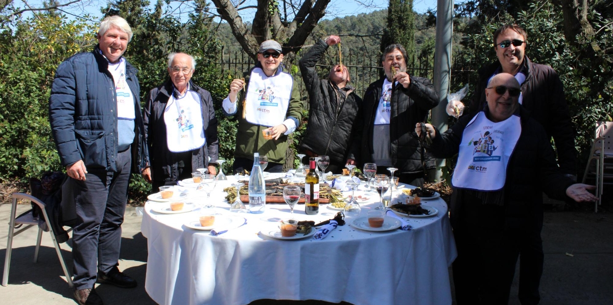 Disfrutando del buen comer.