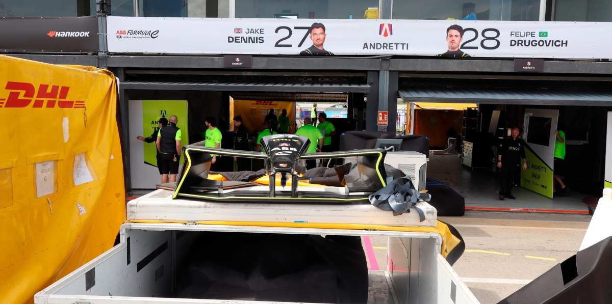 Morro de uno de los vehículos del equipo Andretti.