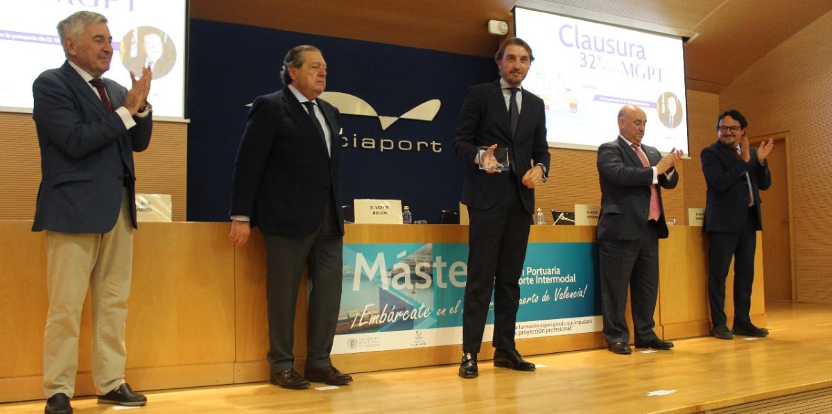 Reconocimiento a CSP Logitren, recogido por Pedro Catalán, director de CSP Logitren.