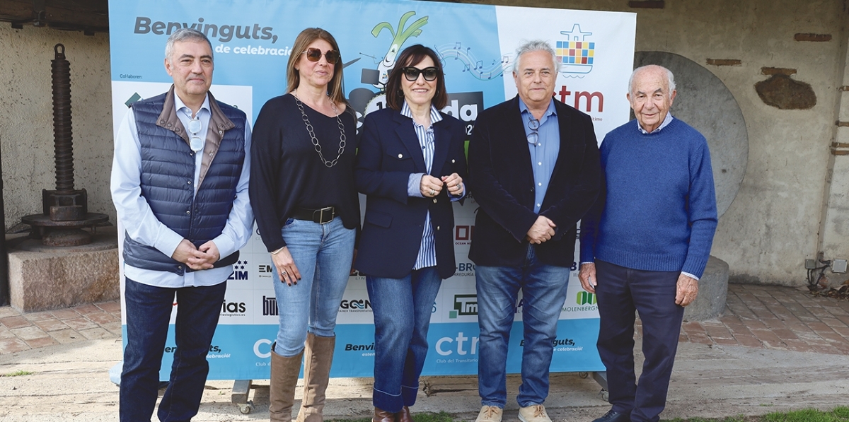 Salvador Richart, Asociación de Consignatarios; Blanca Guitart, FETEIA; Lydia Díaz, CTM; Enric Ticó, FETEIA; y Jesús Revilla, CTM. Foto J.M.