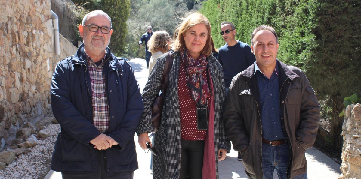 Joaquim Herrera (Embalex), Carmen Aramburu y José Luis Guarga (Delegación Gobierno en Cataluña).