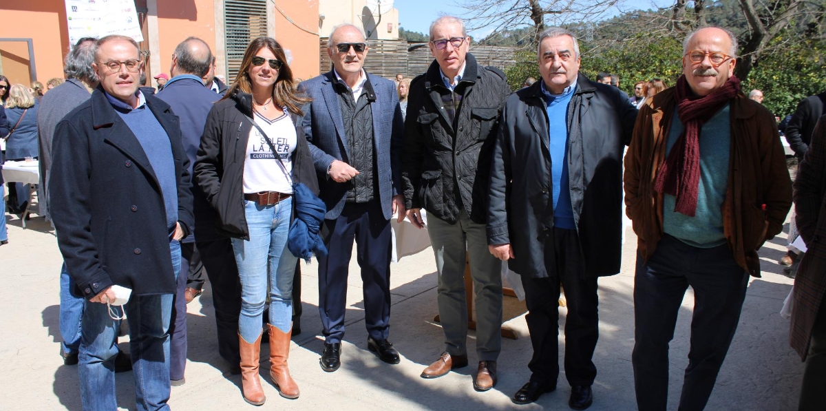 Josep Ollés (BEST), Blanca Guitart (FETEIA), Jaume Altisent (CTM), José Alberto Carbonell (Port de Barcelona), Emili Sanz (ATEA-OLTRA) y Joan Colldecarrera (Port 2000).