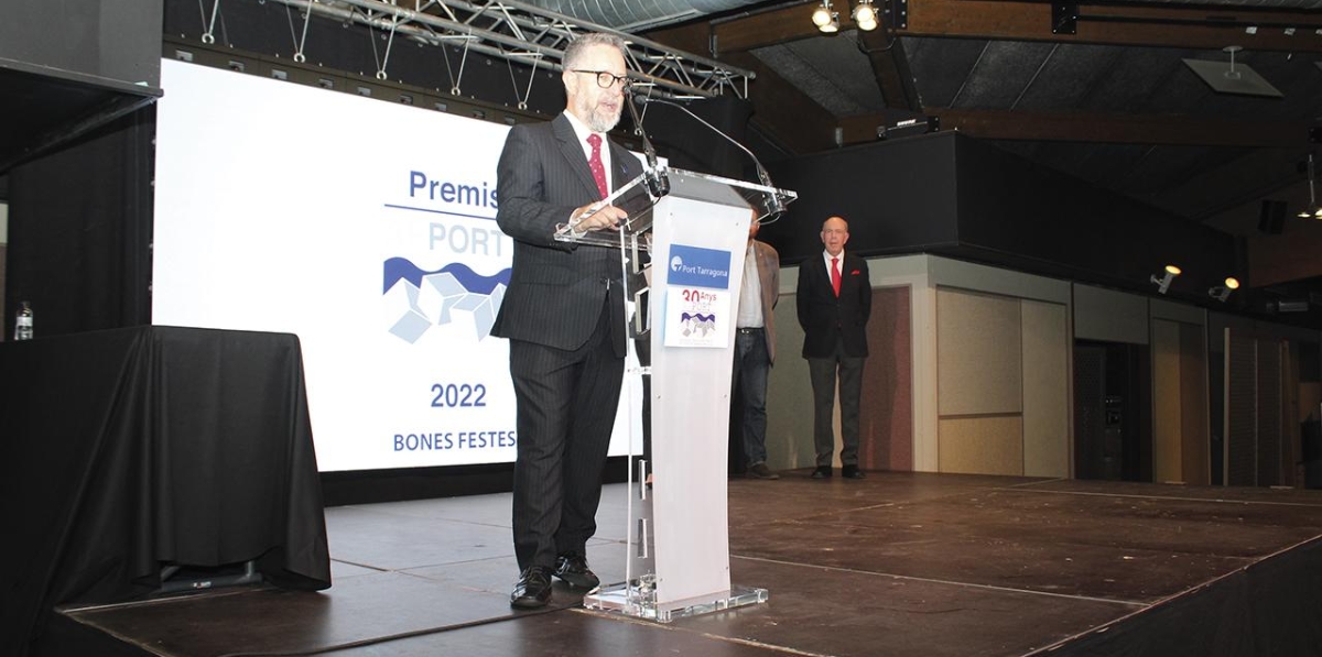 Parlamento de Säul Garreta, presidente de la Autoridad Portuaria de Tarragona. Foto: JMB.