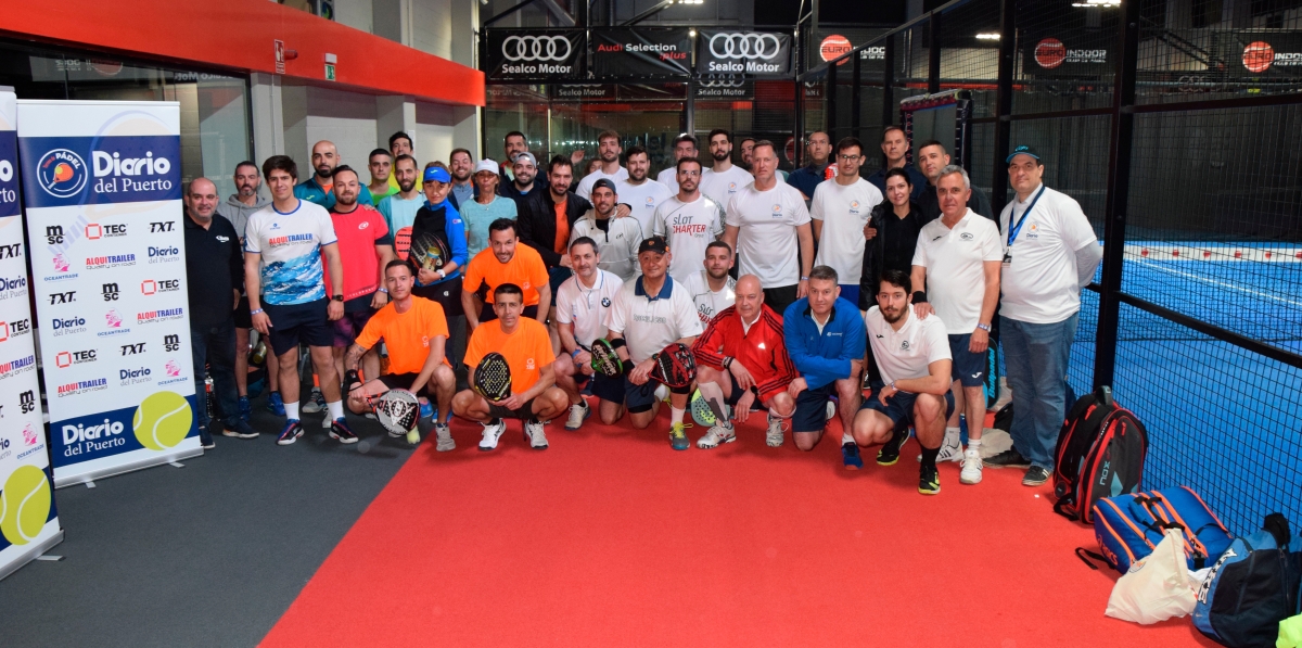 Todos los asistentes al torneo de pádel de Madrid.